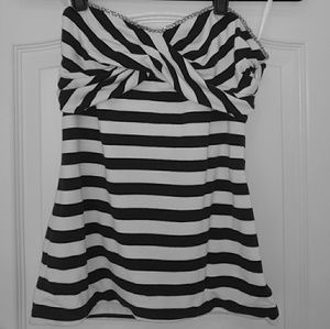 White House Black Market strapless top